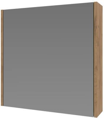 INK Spiegelkast Proline Comfort Met Houten Deur 60x14x60 cm Whisky Oak