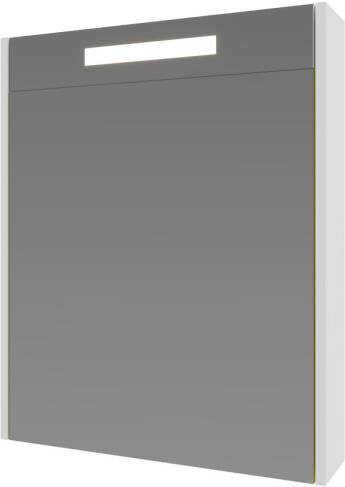 INK Spiegelkast Proline Premium Met Houten Deur Geïntrigeerd LED Verlichting 60x14x60 cm Ice White