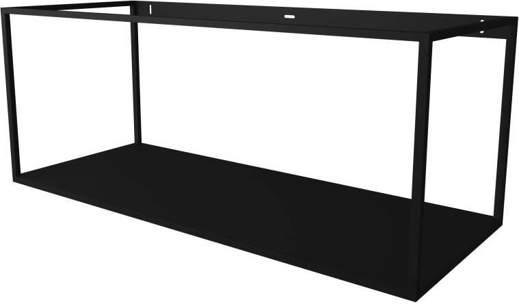 INK Stalen frame met een vaste stalen bodemplaat 120 cm x 48 cm x 48 cm Mat zwart 1901264
