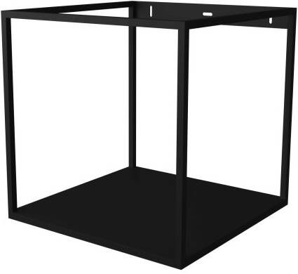INK Stalen frame met een vaste stalen bodemplaat 48 cm x 48 cm x 48 cm Mat zwart 1901261