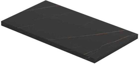 INK Topplaat Fontein Topdeck XS 40x22x1.2 cm Lauren Black Mat