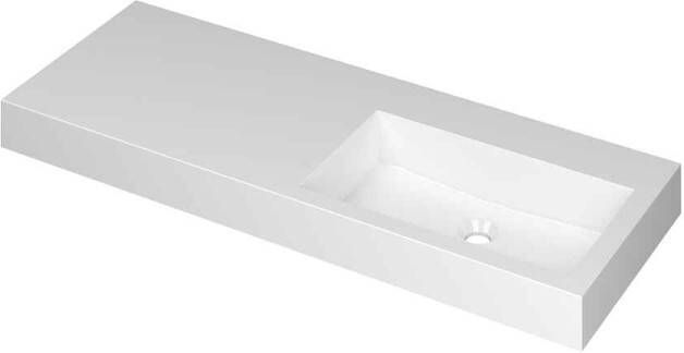 INK Wastafel Momento 1200x450x90 mm Glans wit 3421048