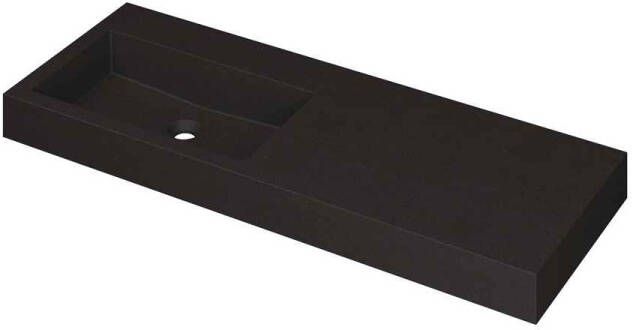 INK Wastafel Momento 1200x450x90 mm Quartz zwart 3421245