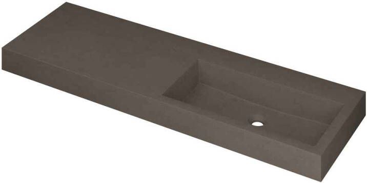 INK Wastafel Momento 1400x450x90 mm Quartz beton 3421458