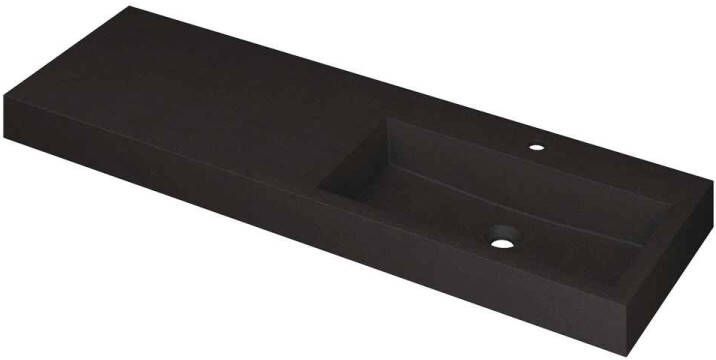 INK Wastafel Momento 1400x450x90 mm Quartz zwart 3421259