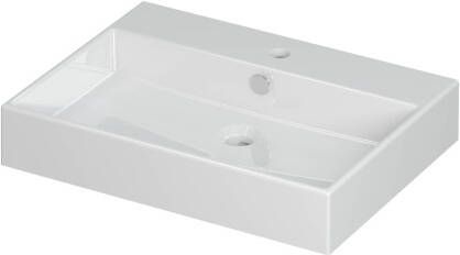 INK Wastafel Unlimited Porselein met 1 kraangat 60 cm x 45 cm x 11 cm Glans wit 0202011