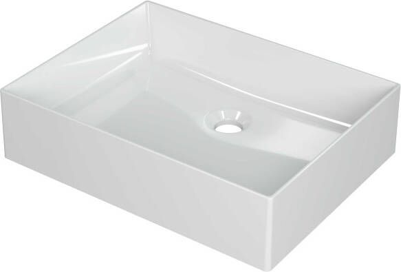 INK Wastafel Unlimited Porselein zonder kraangat 50 cm x 38 cm x 11 cm Glans wit 0203011