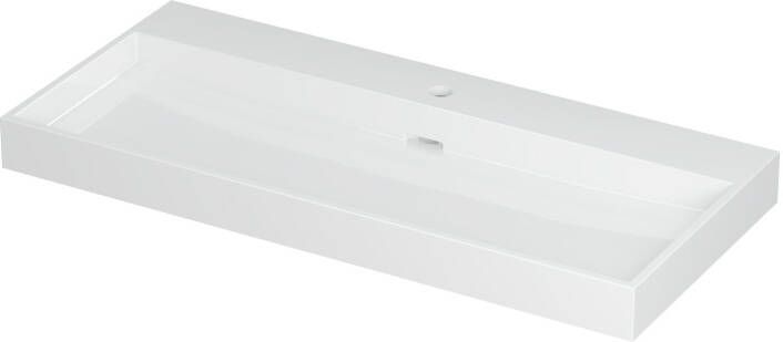 INK Wastafel Urban Porselein met 1 kraangat 100 cm x 45 cm x 8 cm Glans wit 0201061