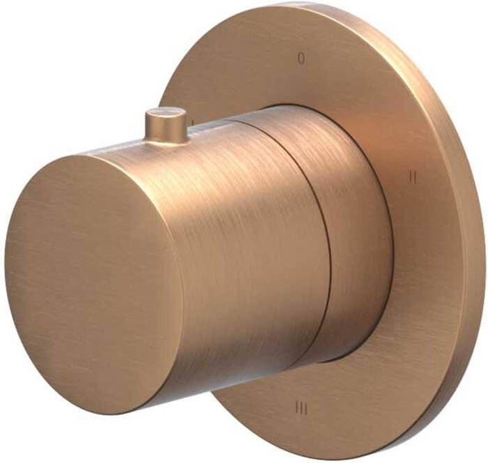 IVY Bond Afbouwdeel 3-weg stop-omstel symmetry rond rozet Geborsteld mat koper PVD 6202445
