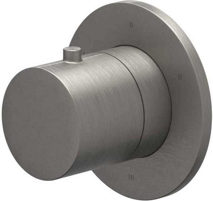 Ivy Bond Afbouwdeel 3-weg stop-omstel symmetry rond rozet Geborsteld metal black PVD 6202446