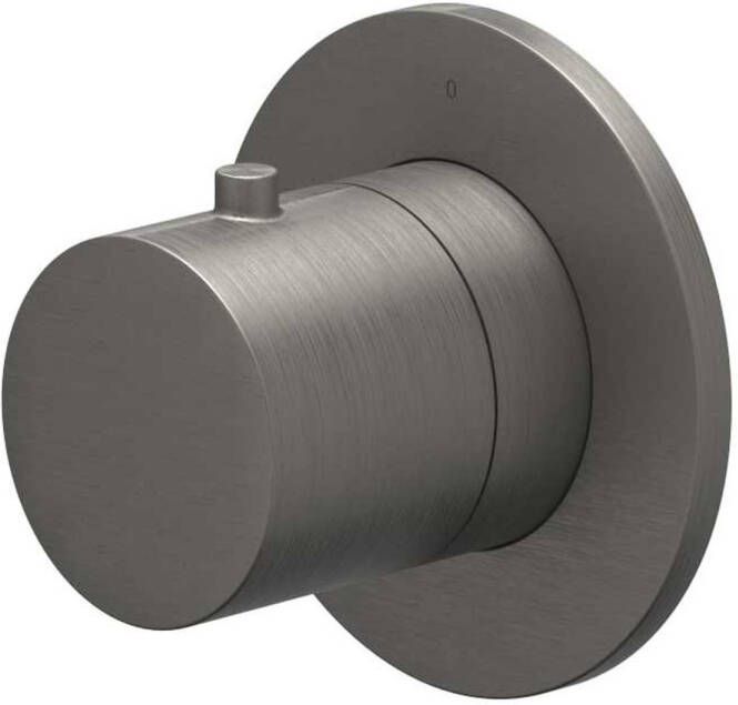 Ivy Bond Afbouwdeel voor douchekraan doorstroom stopkraan symmetry rond rozet Geborsteld metal black PVD 6202606