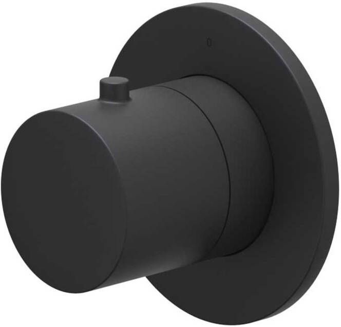 Ivy Bond Afbouwdeel voor inbouw douchemengkraan stopkraan symmetry rond rozet Mat zwart PED 6202572