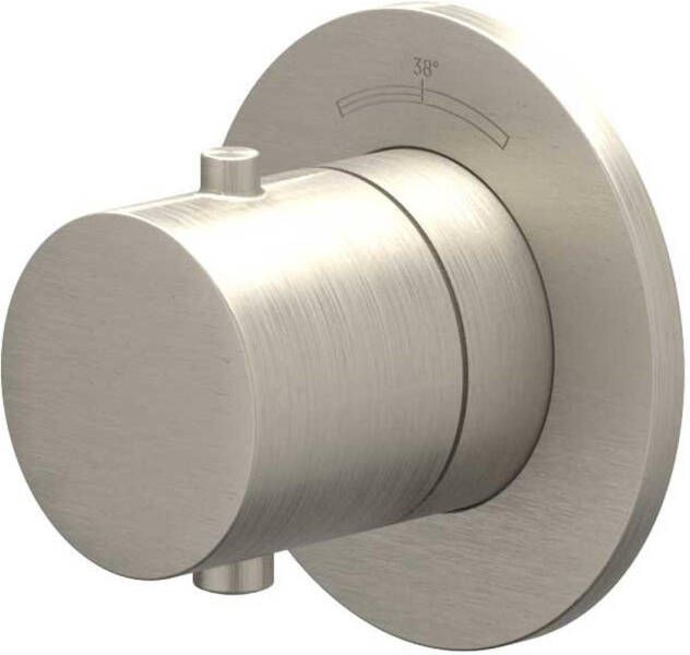 Ivy Bond Afbouwdeel voor Inbouwthermostaat Symmetry rond rozet Geborsteld nickel PVD 6202413