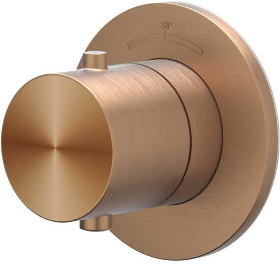 IVY Concord Afbouwdeel voor inbouwstopkraan Symmetry rond rozet RVS316 geborsteld mat koper PVD 6903203