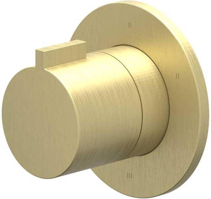 IVY Pact Afbouwdeel 3-weg stop-omstel symmetry rond rozet Geborsteld mat goud PVD 6202464