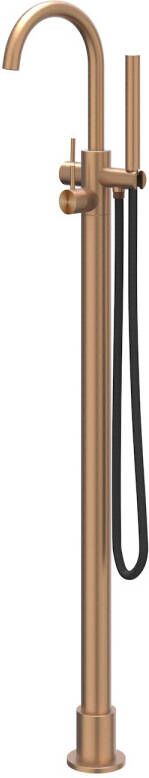 IVY Concord Badmengkraan Vrijstaand draaibare uitloop 150cm Doucheslang Staafhanddouche RVS316 geborsteld mat koper PVD 6303103