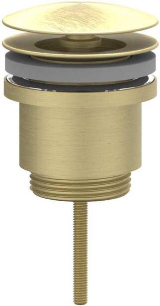 IVY Design Afvoerplug always open Geborsteld mat goud PVD 6901704