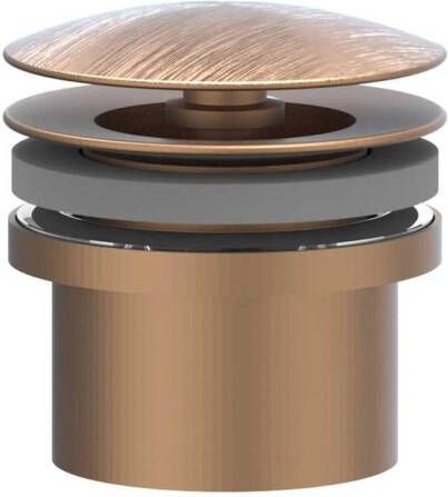 IVY Design Afvoerplug always open RVS316 geborsteld mat koper PVD 6901713