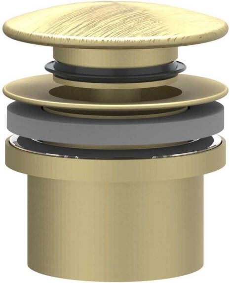 IVY Design Afvoerplug klikwaste RVS316 geborsteld mat goud PVD 6901762
