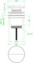 IVY Design Afvoerplug klikwaste Zwart chroom PVD 6901757 - Thumbnail 1