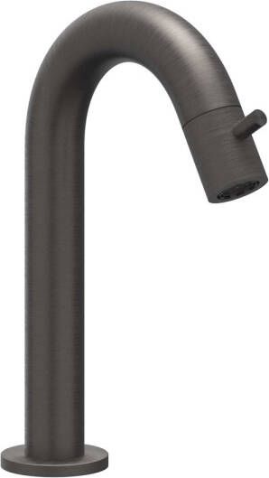 Ivy Concord Fonteinkraan gebogen opbouw laag RVS316 geborsteld carbon black PVD 6401064