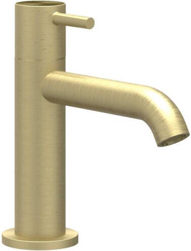 IVY Fonteinkraan Concord Opbouw Model S Met Schuimstraalmond Geborsteld Mat Goud PVD