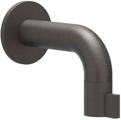 IVY Tribe Fonteinkraan wandmodel niet inkortbaar HOH10cm RVS316 geborsteld carbon black PVD