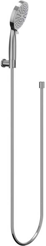 Ivy Handdoucheset verstelbaar 3 standen met verstelbare wandsteun doucheslang 150cm staafmodel 120 cm Chroom 6901111