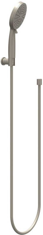 Ivy Handdoucheset verstelbaar 3 standen met verstelbare wandsteun doucheslang 150cm staafmodel 120 cm Geborsteld nickel PVD 6901113