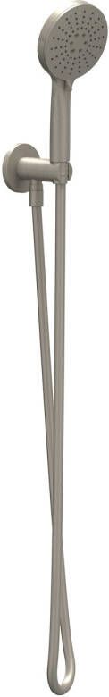 IVY Handdoucheset Set Bestaande Uit Doucheslang 150 cm Wandhouder Met Uitlaat En Staafhanddouche Geborsteld Nickel PVD