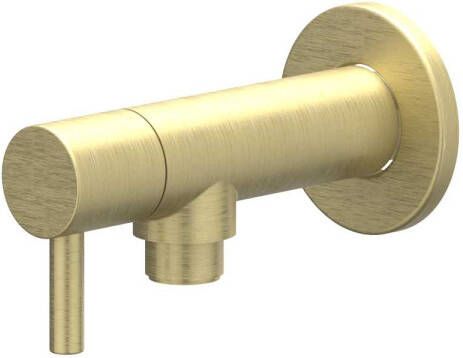 IVY Hoekstopkraan 1 2" 3 8 Geborsteld mat goud PVD 6901904