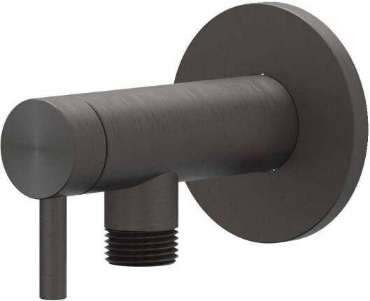 IVY Hoekstopkraan 1 2" 3 8 RVS316 geborsteld carbon black PVD 6901914