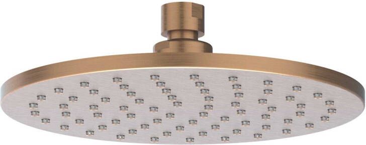 IVY Bond losse medium hoofddouche met antikalk nozzles 20 cm geborsteld mat koper PVD