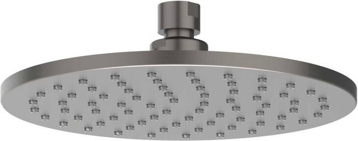 IVY Bond losse medium hoofddouche met antikalk nozzles 20 cm geborsteld metal black PVD