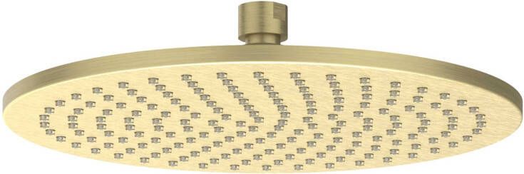 IVY Bond losse medium hoofddouche met antikalk nozzles 25 cm geborsteld mat goud PVD