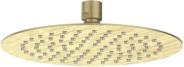 IVY Bond losse Slim hoofddouche met antikalk nozzles en Eco-air 30 cm geborsteld mat goud PVD