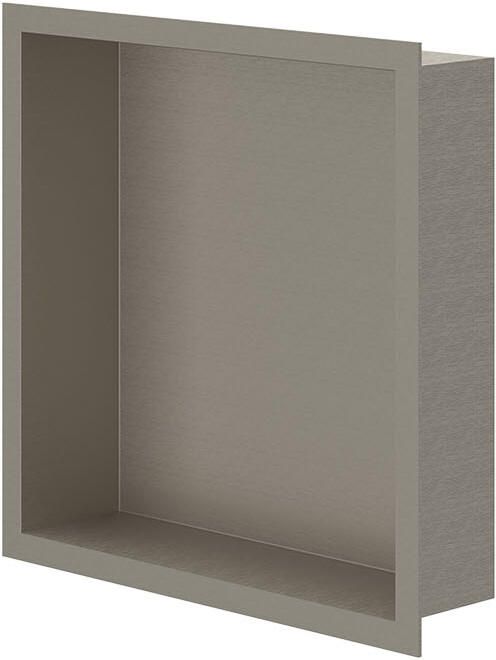 Ivy Inbouwnis 30x30x7.5cm Geborsteld nickel PVD 6500703