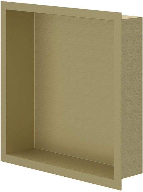Ivy Inbouwnis 30x30x7.5cm Geborsteld mat goud PVD 6500704