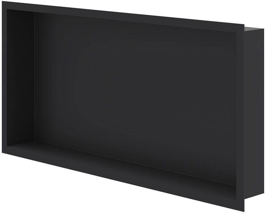 Ivy Inbouwnis 60x30x7.5cm Mat zwart PED 6500752