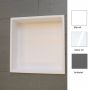 Luca Inbouwnis Sanitair 29.5x29.5x8 cm Solid Surface Mat Wit - Thumbnail 1