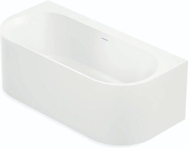 Luca sanitair Back To Wall Bad Comfortstone 170x80x56 cm Incl. Afvoerset Mat Wit