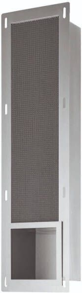 Luca sanitair Inbouw Reserve Toiletrolhouder 19 5x72x12 2cm Geborsteld Nikkel