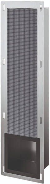 Luca sanitair Inbouw Reserve Toiletrolhouder 19 5x72x12 2cm Mat Zwart