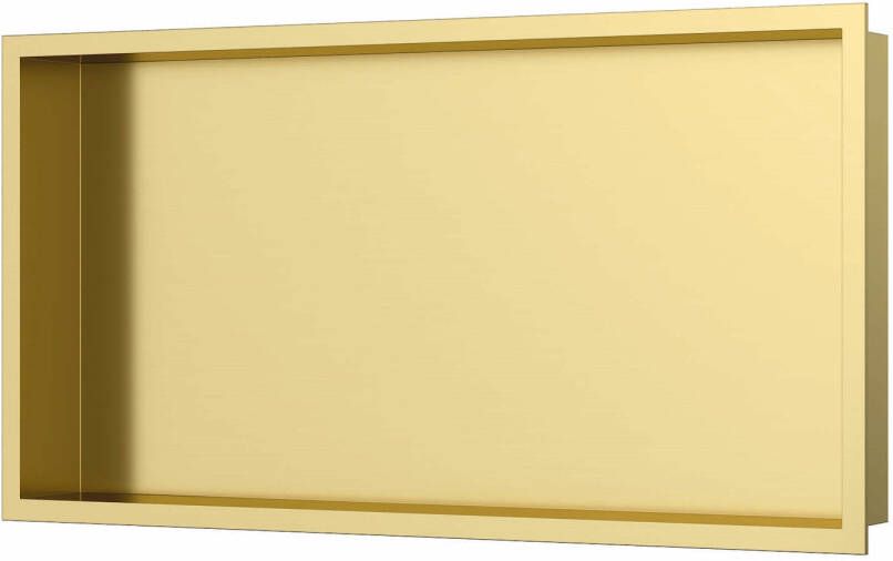 Luca sanitair Inbouwnis 60x30x6 5cm RVS Geborsteld Goud PVD