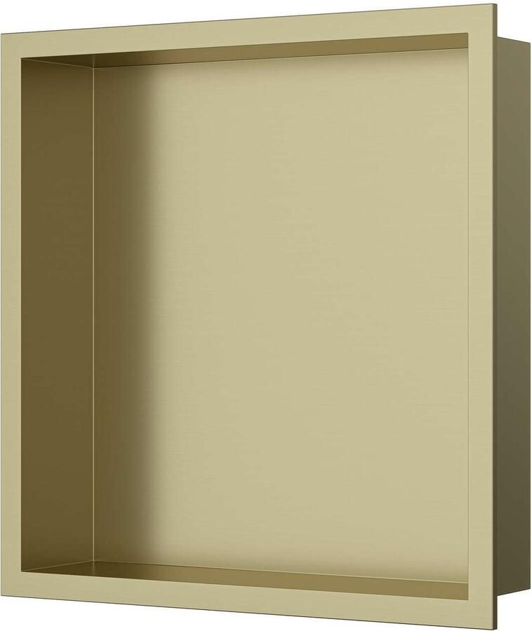 Luca Sanitair Inbouwnis Nissen 30x30x6 5cm RVS Champagne Goud PVD