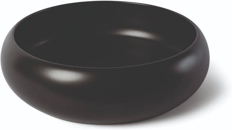 Luca sanitair Waskom Ceramics Rond 41 5x41 5x12 Keramiek Mat Zwart