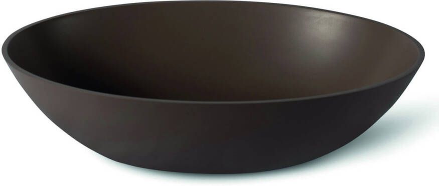 Luca sanitair Waskom Tate 57 5x41x14 2 cm Solid Surface Castagno