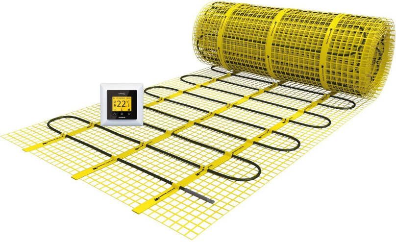 Magnum Mat elektrische vloerverwarming set 1050 watt 7.0 m2 met WiFi thermostaat wit 201405