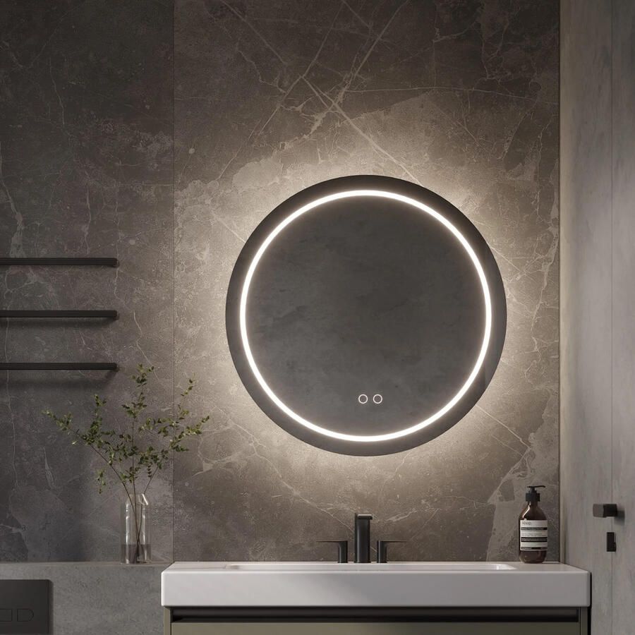 Martens & Meijer Spiegel Frankfurt Rond 100 cm met Directe & Indirecte Verlichting Rondom Incl. Verwarming & Dimbare Touch