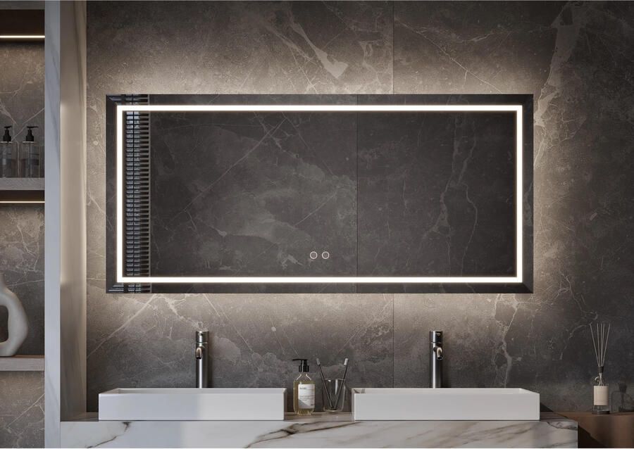 Martens & Meijer Spiegel München Fade 140x70 cm met Directe & Indirecte Verlichting Rondom Incl. Verwarming & Dimbare Touch